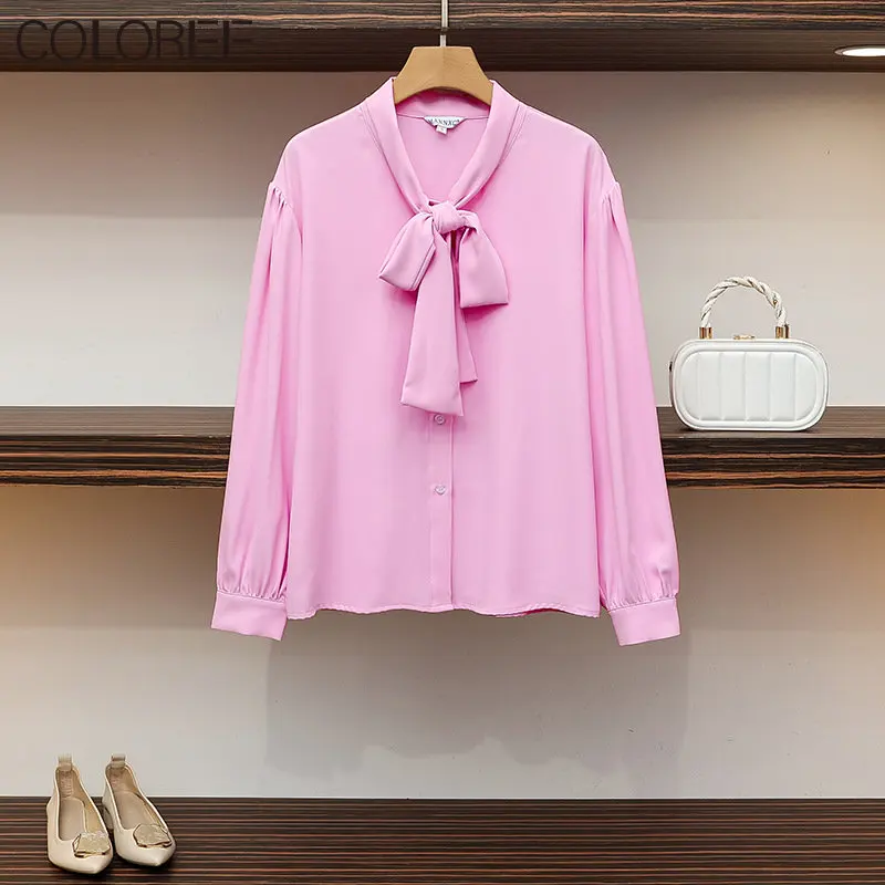 Spring Blusas Femininas Elegantes 2023 Korean Fashion Bow Long Sleeve Chiffon Blouses Womens Pink Shirt Female
Spring Blusas Femininas Elegantes 2023 Korean Fashion Bow Long Sleeve Chiffon Blouses Womens Pink Shirt Female