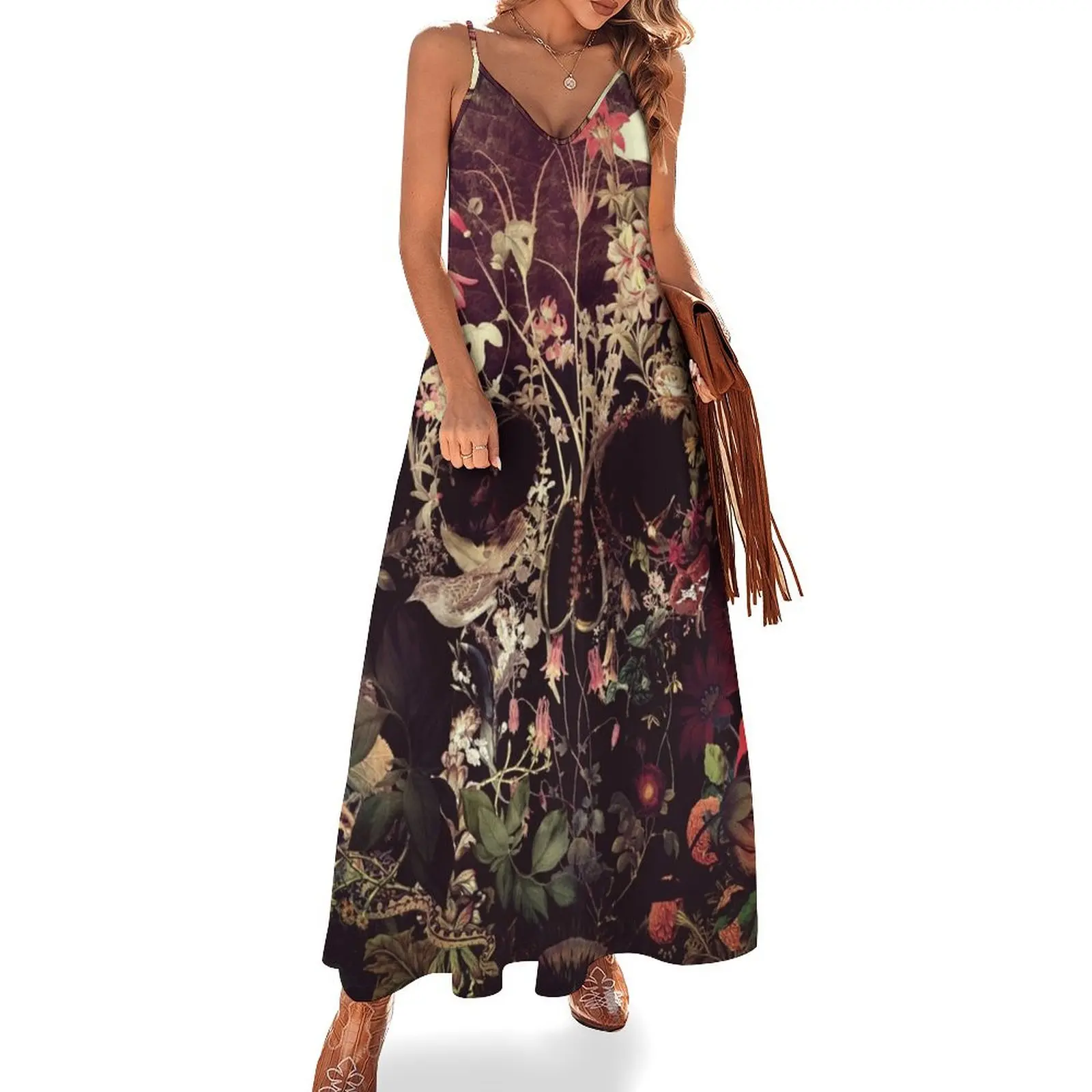 Bloom Skull Sleeveless Dress womens dress elegant dresses for women evening dresses women
Bloom Skull Sleeveless Dress womens dress elegant dresses for women evening dresses women