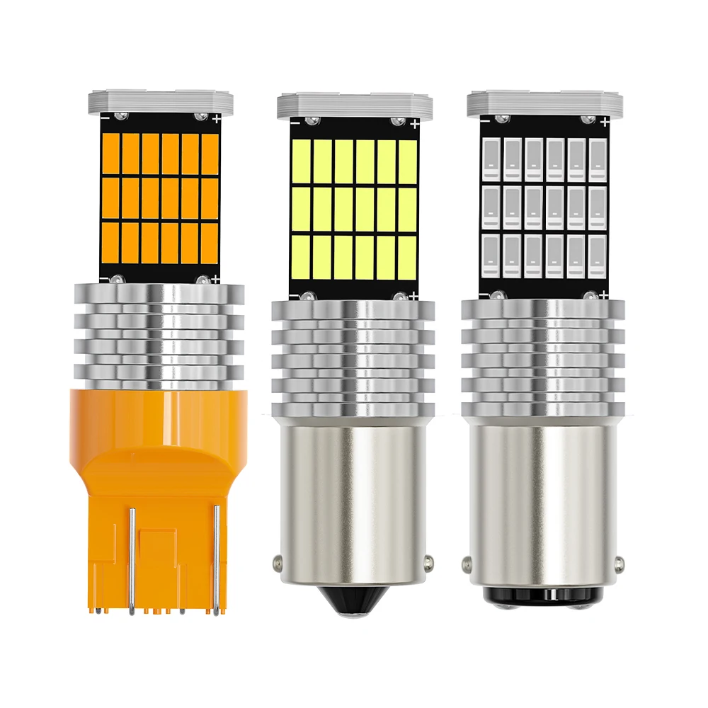 2x BA15S P21W 1156 BAU15S PY21W 1157 P21/5W BAY15D 7440 WY21W W21/5W 7443 3157 LED Bulbs 45SMD 4014 Chip Car Turn Signal Lamp
2x BA15S P21W 1156 BAU15S PY21W 1157 P21/5W BAY15D 7440 WY21W W21/5W 7443 3157 LED Bulbs 45SMD 4014 Chip Car Turn Signal Lamp