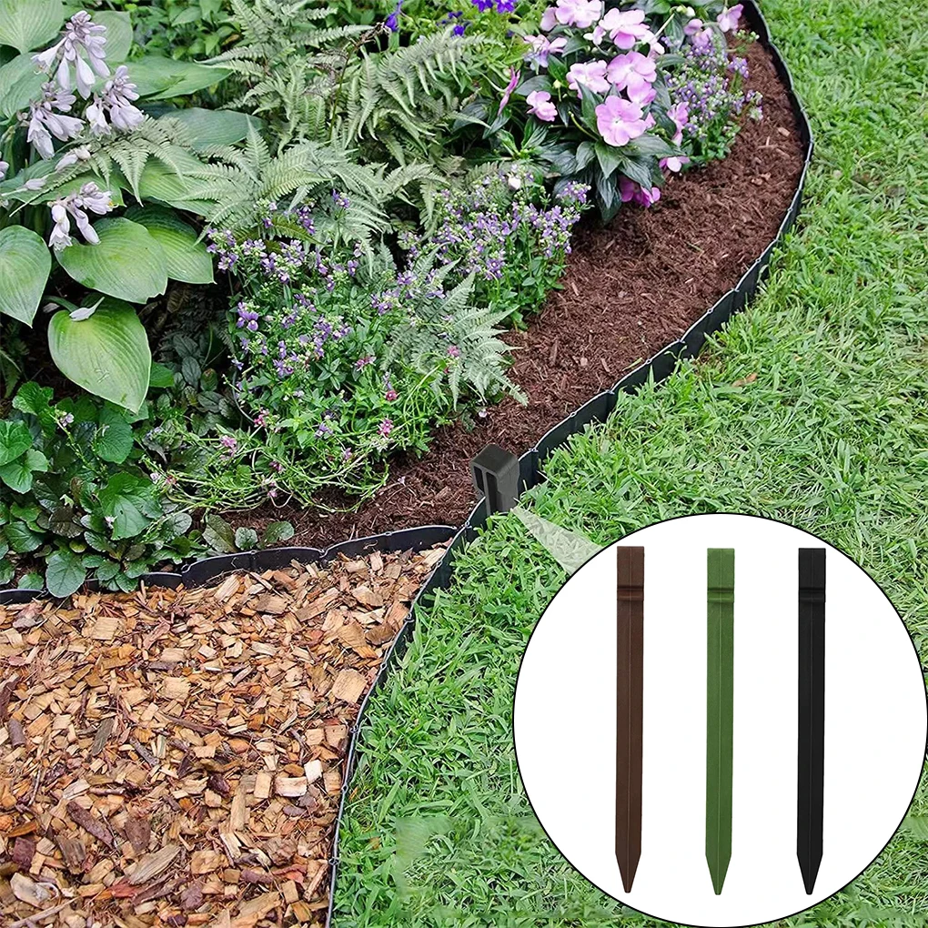 50pcs Plastic Flat Landscape Edging Stakes Easy Installation Safe To Multi Purposes Durable
50pcs Plastic Flat Landscape Edging Stakes Easy Installation Safe To Multi Purposes Durable