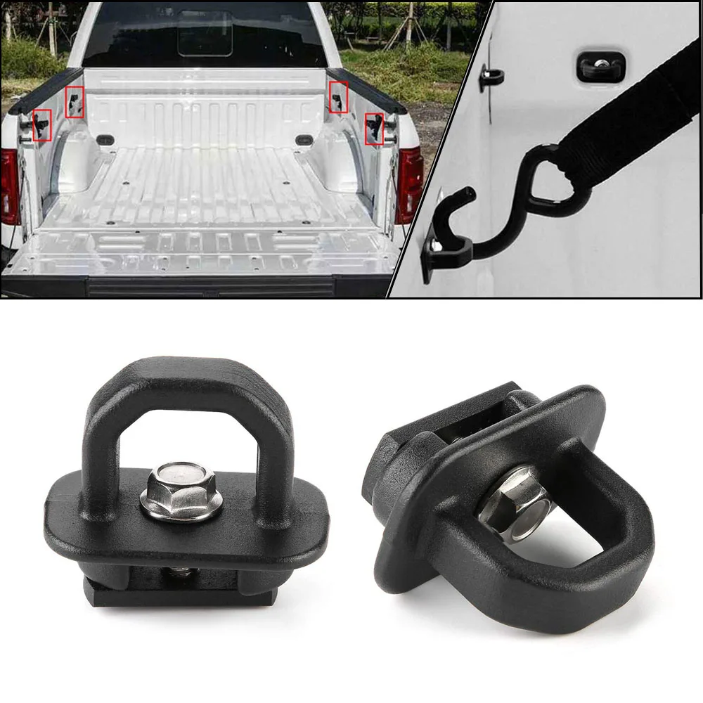 

Truck Trunk Bed Anchor Side Wall Tie Down Anchor Car Pickup Hook Clip Ring For Ford Chevy Silverado GMC Sierra Canyon 2015-2022