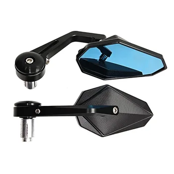 Motorcycle Electric Vehicle Rear View Mirrors Retro Handlebar Mirror CNC Treadmill Modified Handle Inverted Rearview Reflectors