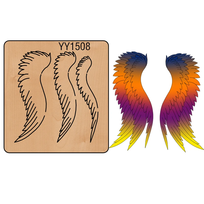 Angel Wing Earrings knife mold wood moldYY1402 wood die knife die is suitable for the market general manual knife die
Angel Wing Earrings knife mold wood moldYY1402 wood die knife die is suitable for the market general manual knife die