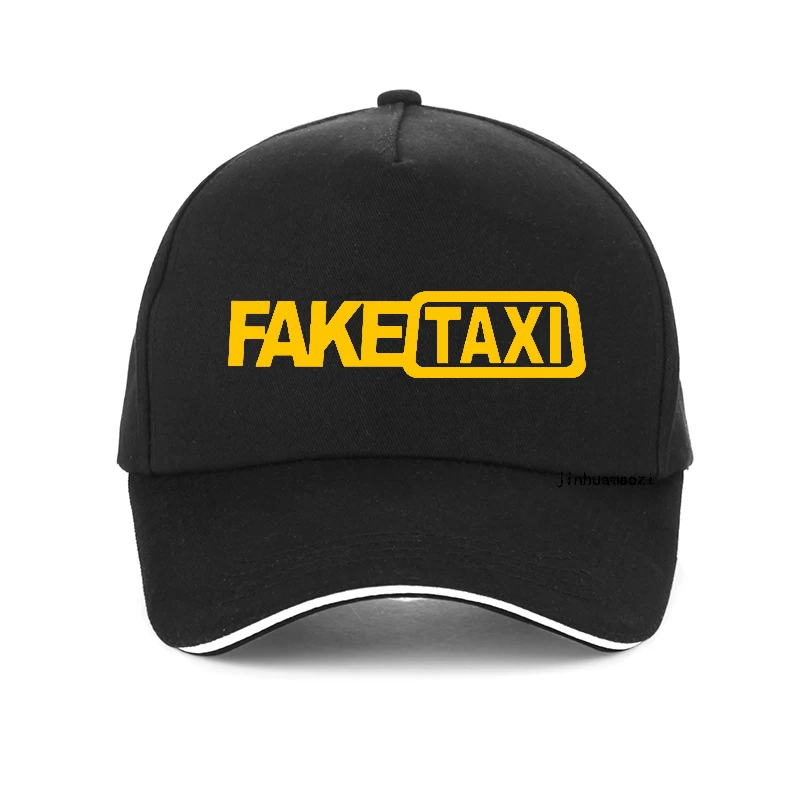 

FAKE TAXI-Bonés de beisebol com letras engraçadas para homens e mulheres, boné Hip Hop ajustável, chapéu snapback ósseo, 1