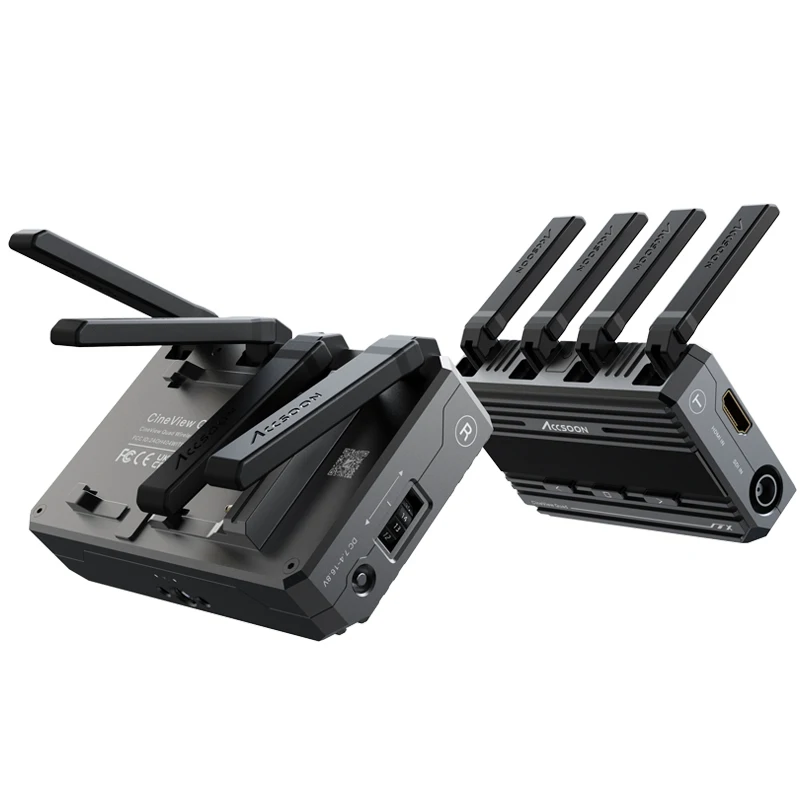 ACCSOON CineView QUAD Беспроводная передача видео 2,4G 5G SDI HDMI двухдиапазонный приемник передатчика с почти нулевой задержкой
ACCSOON CineView QUAD Беспроводная передача видео 2,4G 5G SDI HDMI двухдиапазонный приемник передатчика с почти нулевой задержкой