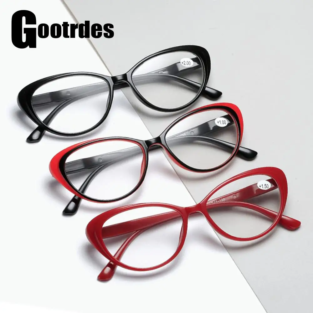 Fashion Retro Cat Eye Reading Glasses Spring Hinges High-definition Readers Eyewear Anti Eyestrain Computer Gaming Glasses 
Fashion Retro Cat Eye Reading Glasses Spring Hinges High-definition Readers Eyewear Anti Eyestrain Computer Gaming Glasses