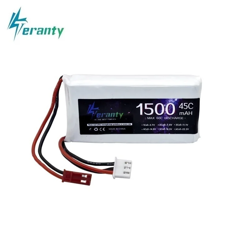 

5PCS 2S 7.4V Lipo Battery 1500mAh With XT60 Deans T For RC Airplane Helicopter Quadcopter FPV Drone Car Boat Racing Hobby 45C