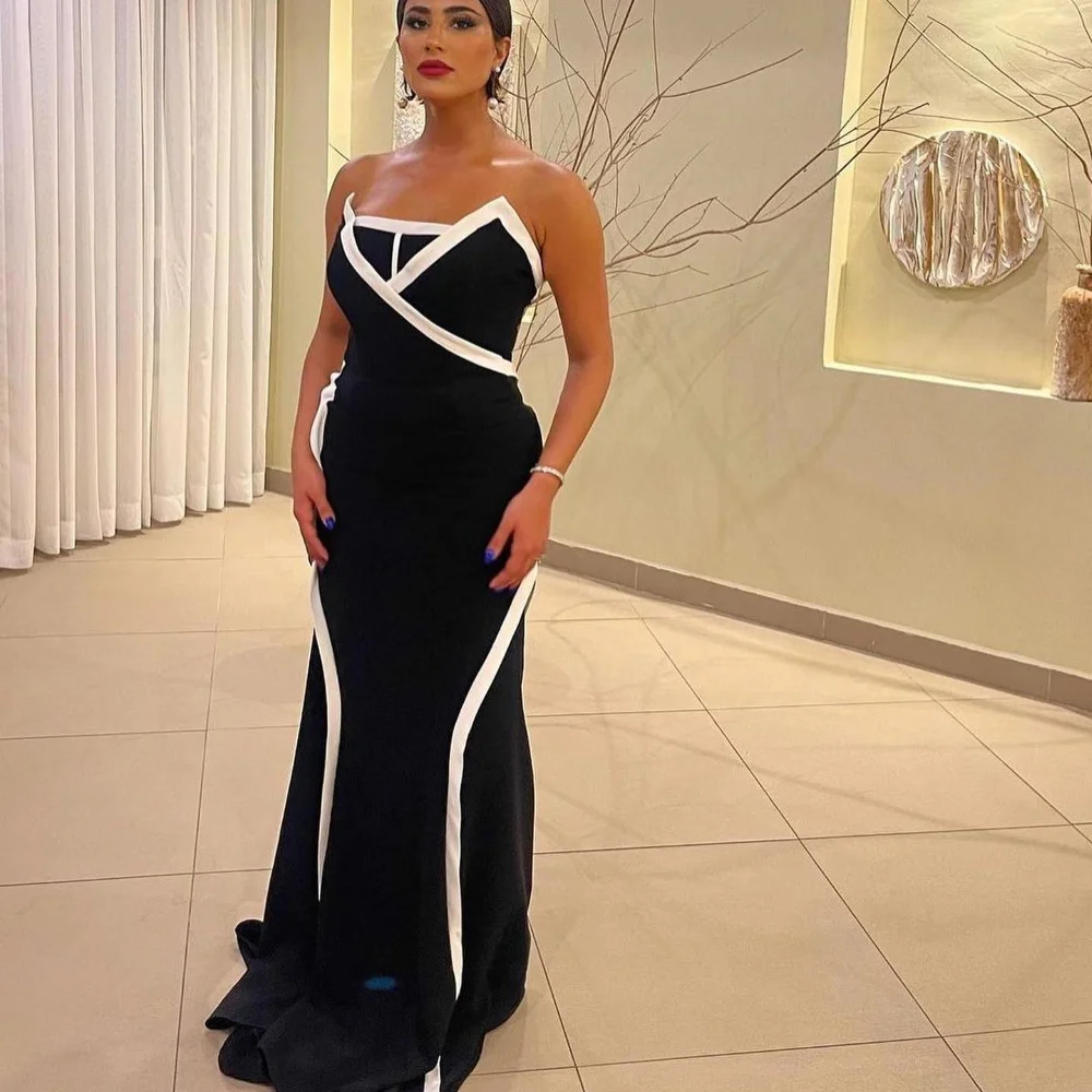 Serendipity Evening Dress Formal Occasion Floor-Length Trumpet Strapless Simple Slim Fit Black Cocktail Prom Gown For Women
Serendipity Evening Dress Formal Occasion Floor-Length Trumpet Strapless Simple Slim Fit Black Cocktail Prom Gown For Women