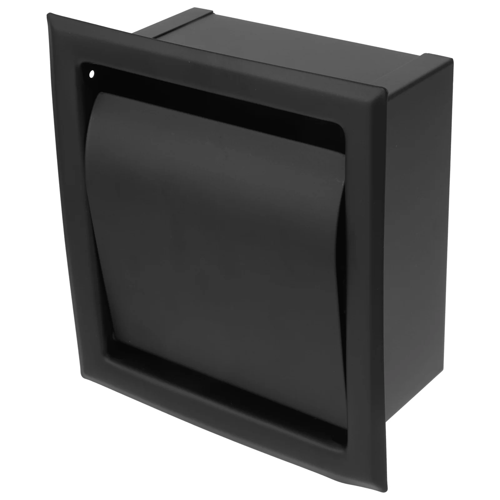 

1pc Creative Toilet Tissue Box Embedded-in Paper Holder Tissue Rack (Black)