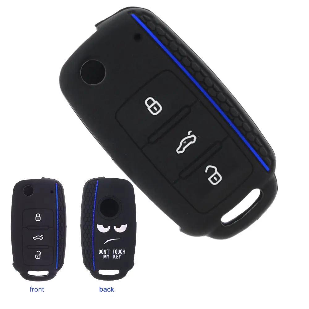 New Protective Soft Silicone Remote Fob Cover 3 Button Car Key Case For VW Golf Polo|Skoda Fabia Octavia
New Protective Soft Silicone Remote Fob Cover 3 Button Car Key Case For VW Golf Polo|Skoda Fabia Octavia