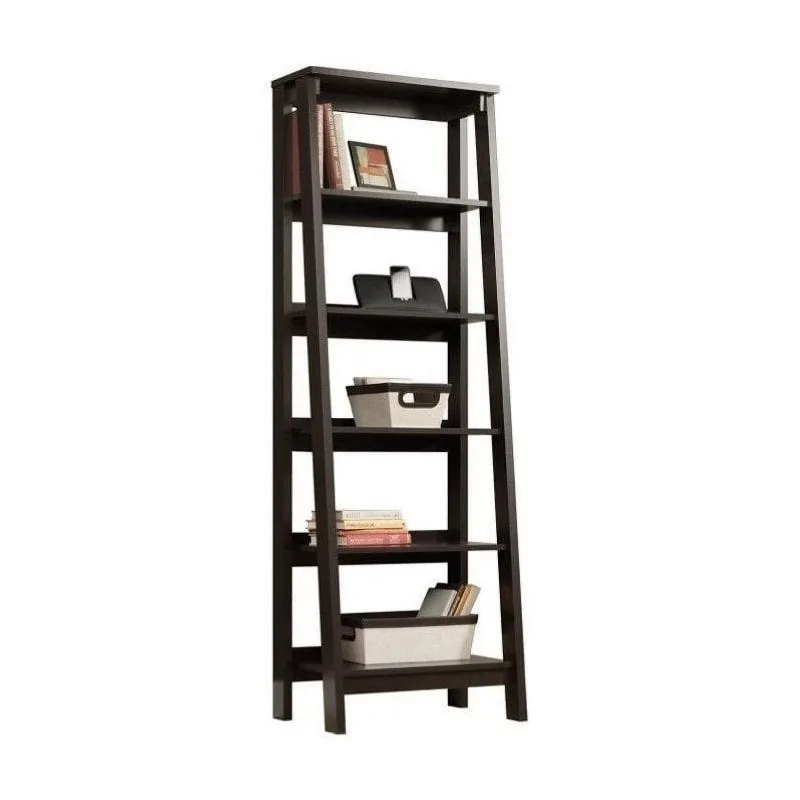 

Sauder Trestle 5 - Shelf Bookcase, Jamocha Wood Finish Bookshelves Office Furniture