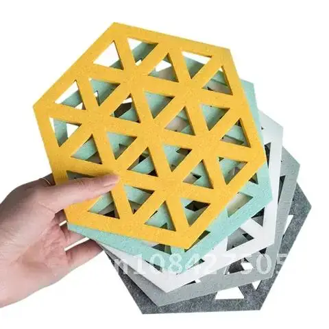 Creative Hexagon Hollow Felt Coaster Soft Heat Insulated Non Slip Pad Hot Drink Holder Desktop Decoration Mat Home
Creative Hexagon Hollow Felt Coaster Soft Heat Insulated Non Slip Pad Hot Drink Holder Desktop Decoration Mat Home