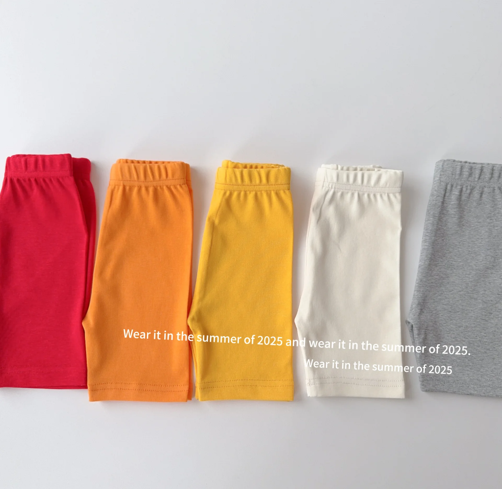 2025 Summer New Girls Shorts Yoga Pants Solid Casual Children Leggings Baby Girls Colorful Safety Pants Kids Anti Slip Shorts 18 S9585ef7aeb7145639892753deec0a027G