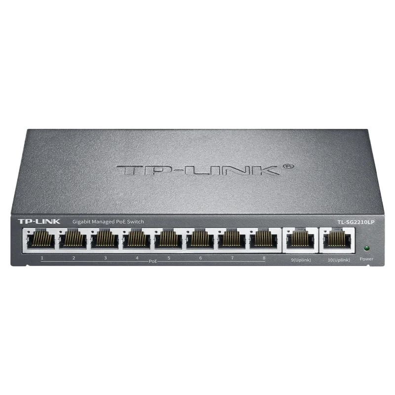 S958836d9983b40dbbfa7abb4fb83283ad TP-LINK PoE Switch 8-port Gigabit PoE+2 Gigabit Uplink 10-port 1000M Switch TL-SG2210LP VLAN Support