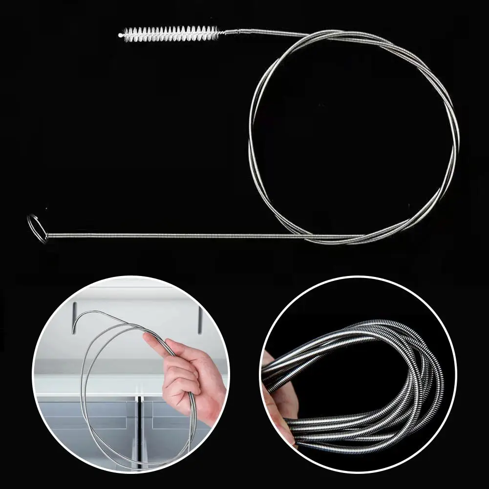 100/150cm Flexible Refrigerator Drain Dredge Cleaning Scrub Tube Cleaning Coil Dredging Water Tool Water Brush Brush Z0G3
100/150cm Flexible Refrigerator Drain Dredge Cleaning Scrub Tube Cleaning Coil Dredging Water Tool Water Brush Brush Z0G3