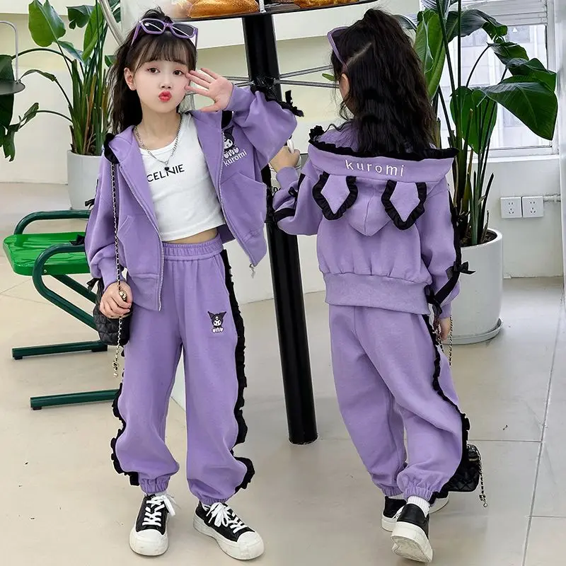 2Pcs Sanrio Children's Sportswear Kawaii Kuromi Anime Cartoon Cute Student Winter Autumn Casual Wear Two Piece Set Gifts Girls
2Pcs Sanrio Children's Sportswear Kawaii Kuromi Anime Cartoon Cute Student Winter Autumn Casual Wear Two Piece Set Gifts Girls