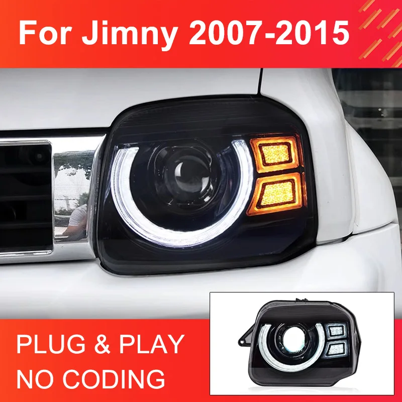 1 Pair LED Headlights for Suzuki Jimny 2007-2015 Headlights Plug and Play LED DRL Turning Projector Lens Front Head Lights
1 Pair LED Headlights for Suzuki Jimny 2007-2015 Headlights Plug and Play LED DRL Turning Projector Lens Front Head Lights