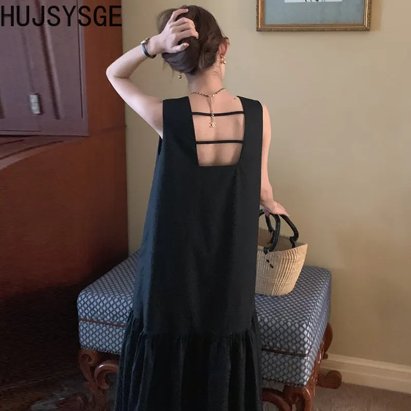 Женское однотонное длинное платье без рукавов Hujsysge, шикарные свободные летние платья с квадратным вырезом, офисные женские пикантные корейские платья с оборками
Женское однотонное длинное платье без рукавов Hujsysge, шикарные свободные летние платья с квадратным вырезом, офисные женские пикантные корейские платья с оборками