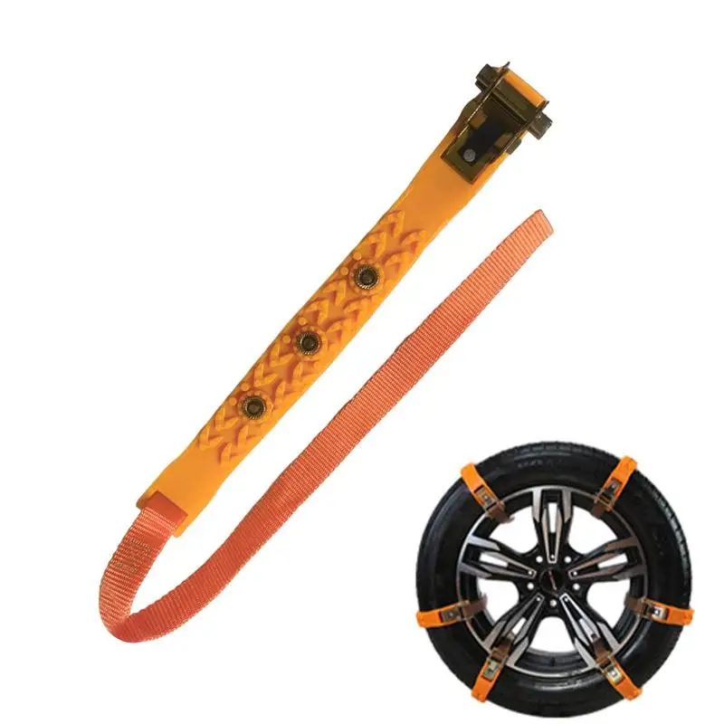 

Snow Chains Universal Fit Snow Tire Chains For Smooth Ride No Shaking Car Tire Chains For Long-Term Use On Ice Mud Desert And