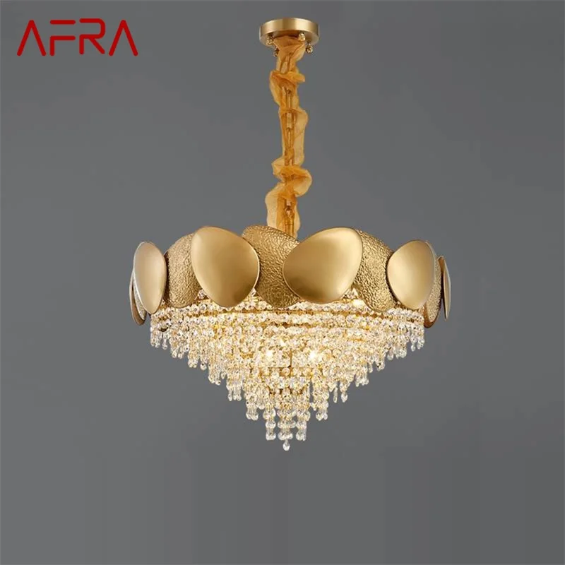 AFRA Chandelier Creative Pendant Lamp Fixtures Postmodern LED Gold Light for Home Living Dining Room
AFRA Chandelier Creative Pendant Lamp Fixtures Postmodern LED Gold Light for Home Living Dining Room
