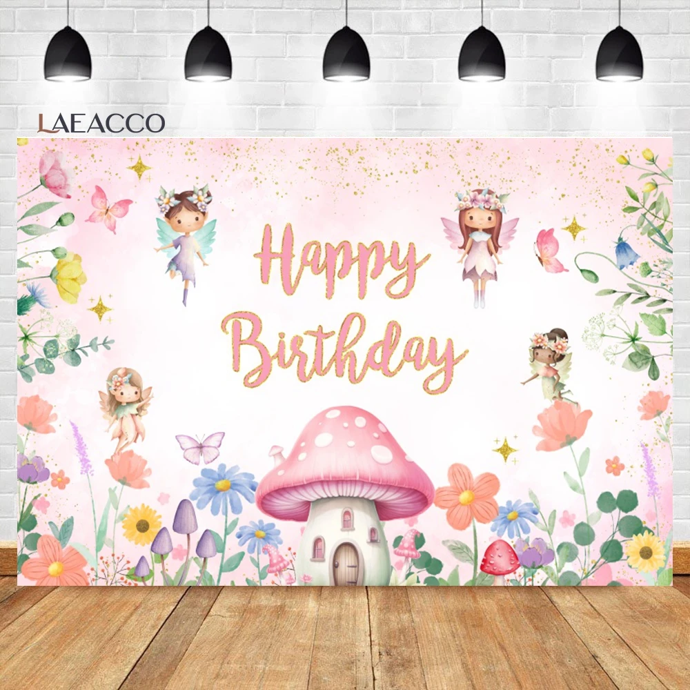 Laeacco Pink Wildflowers Birthday Backdrop Fairy Tale Gold Elf Flowers Stars Mushroom Girls Kids Custom Photography Background
Laeacco Pink Wildflowers Birthday Backdrop Fairy Tale Gold Elf Flowers Stars Mushroom Girls Kids Custom Photography Background