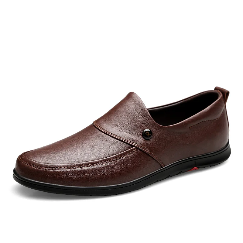 Men's Genuine Leather Shoes Round Toe Soft Leather Anti-slip Loafers Shoes Adulto Shoes Lightweight Comfy Elegantes Waterproof
Men's Genuine Leather Shoes Round Toe Soft Leather Anti-slip Loafers Shoes Adulto Shoes Lightweight Comfy Elegantes Waterproof