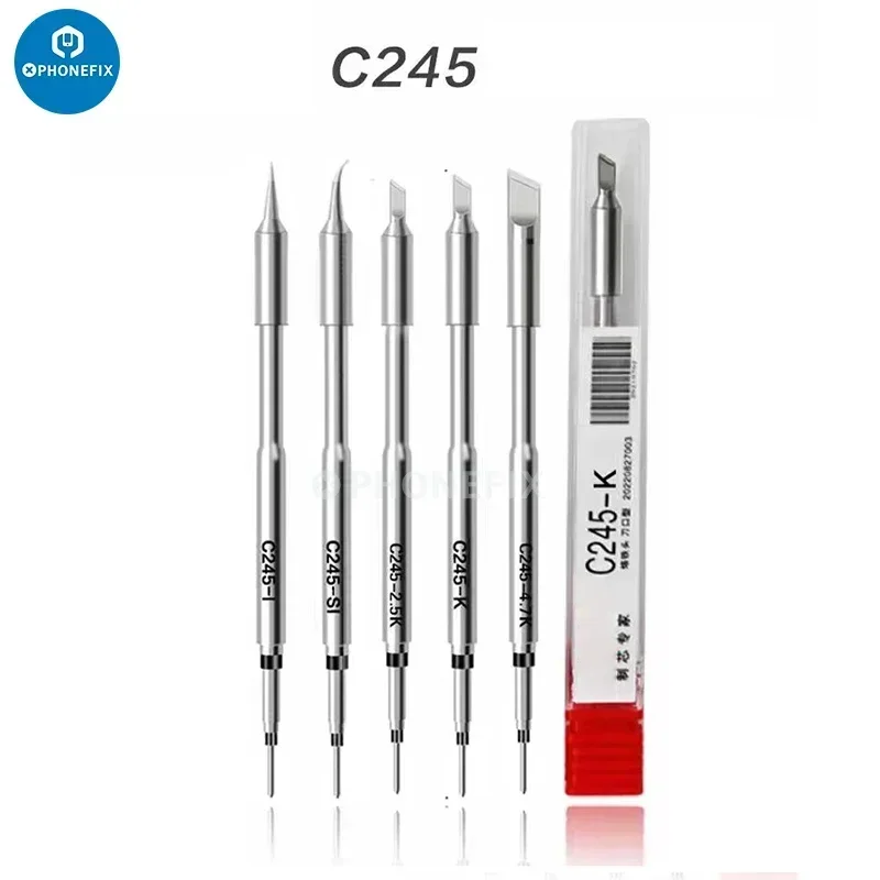 OEM C115 C210 C245 Soldering Tips Universal T245 T210 T115 Handle Iron Tip Compatible SUGUN Aifen Aixun Soldering Station Handle
OEM C115 C210 C245 Soldering Tips Universal T245 T210 T115 Handle Iron Tip Compatible SUGUN Aifen Aixun Soldering Station Handle