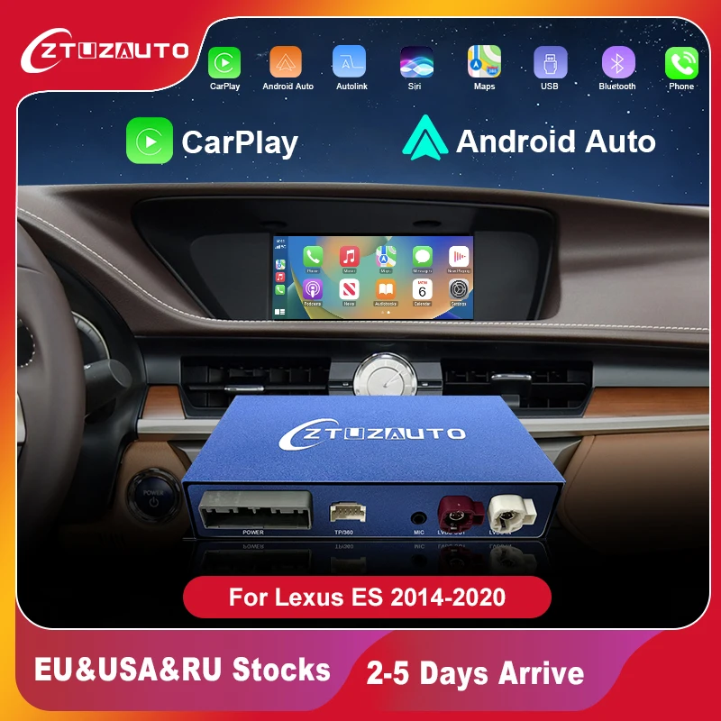 Wireless CarPlay for Lexus ES 2014-2020 , with Android Auto Mirror Link AirPlay Car Play Navigation USB Functions
Wireless CarPlay for Lexus ES 2014-2020 , with Android Auto Mirror Link AirPlay Car Play Navigation USB Functions