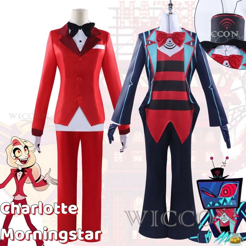 Vox Charlie Cosplay CostumeHazbin Cosplay Uniform Cosplay Demon Hell Halloween Party Woman Unisex Performance Dress Set
Vox Charlie Cosplay CostumeHazbin Cosplay Uniform Cosplay Demon Hell Halloween Party Woman Unisex Performance Dress Set