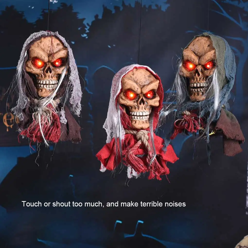 Хэллоуин Электрический череп украшения светящийся Скелет вешалка Голосовое управление призраки реквизит уличные садовые аксессуары 
Хэллоуин Электрический череп украшения светящийся Скелет вешалка Голосовое управление призраки реквизит уличные садовые аксессуары