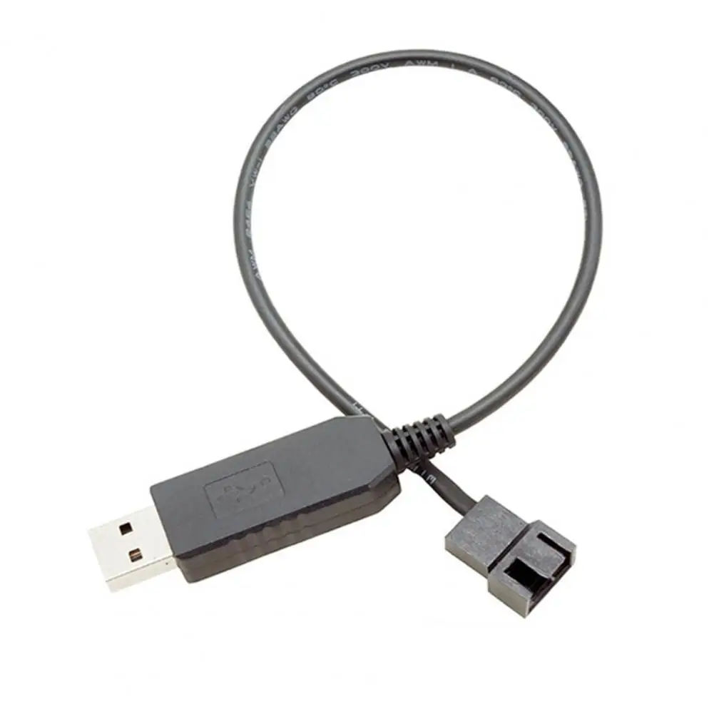 

Кабель-адаптер с USB на 4-контактный усилитель вентилятора шнур шасси кабель вентилятора от 12 В до 5 В стабильный Компьютерный Вентилятор шнур питания Соединительный кабель вентилятора