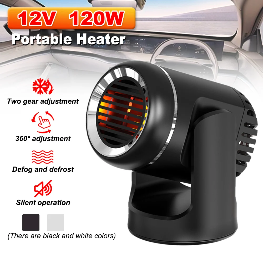 

12V/24V Car Heater Fast Heating Fan Portable 360 Degree Rotation Adjustment Windshield Defogging Defroster For Auto