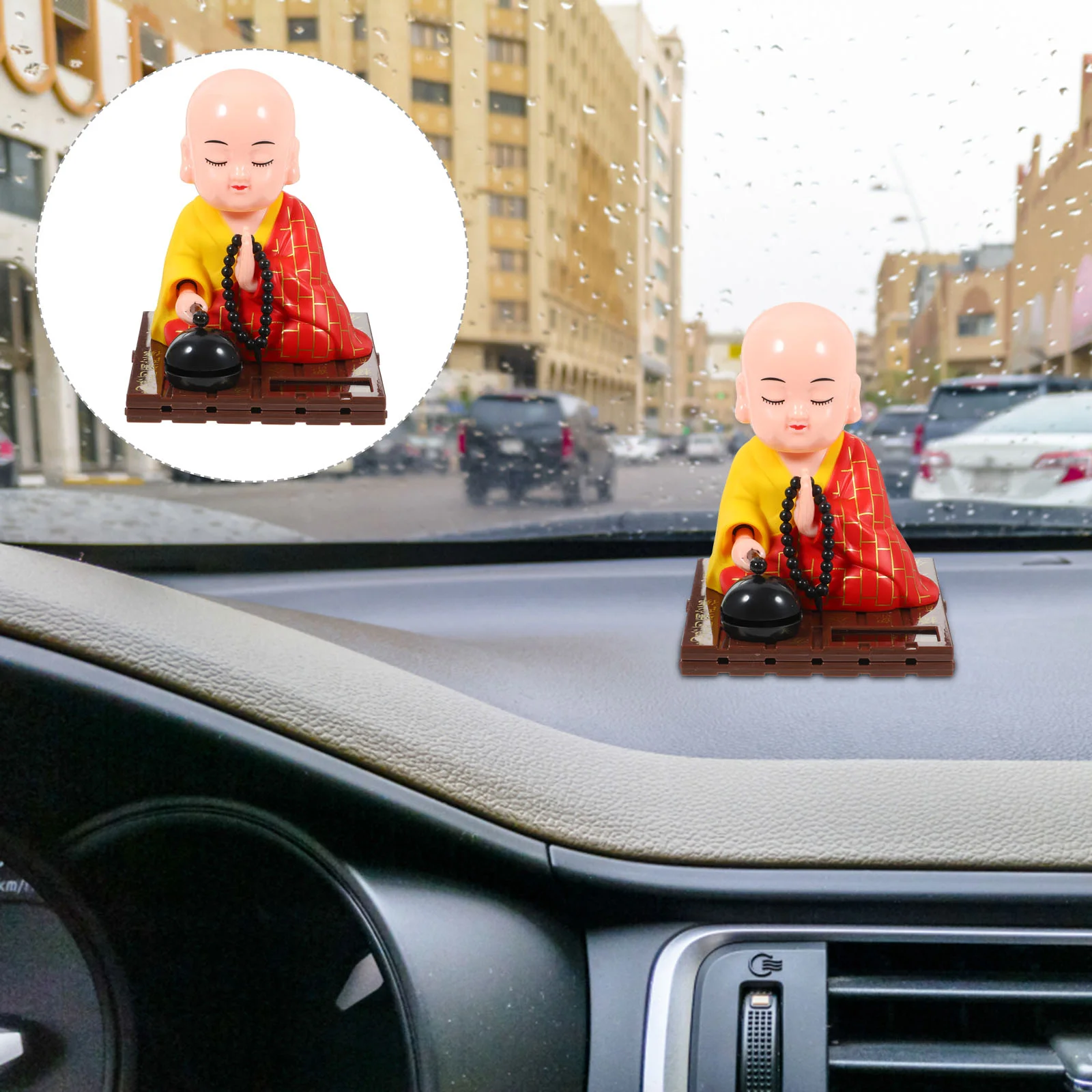 Искусственные украшения для автомобиля, статуя Будды, монаха, приборной панели, пластиковый храм на солнечной батарее
Искусственные украшения для автомобиля, статуя Будды, монаха, приборной панели, пластиковый храм на солнечной батарее
