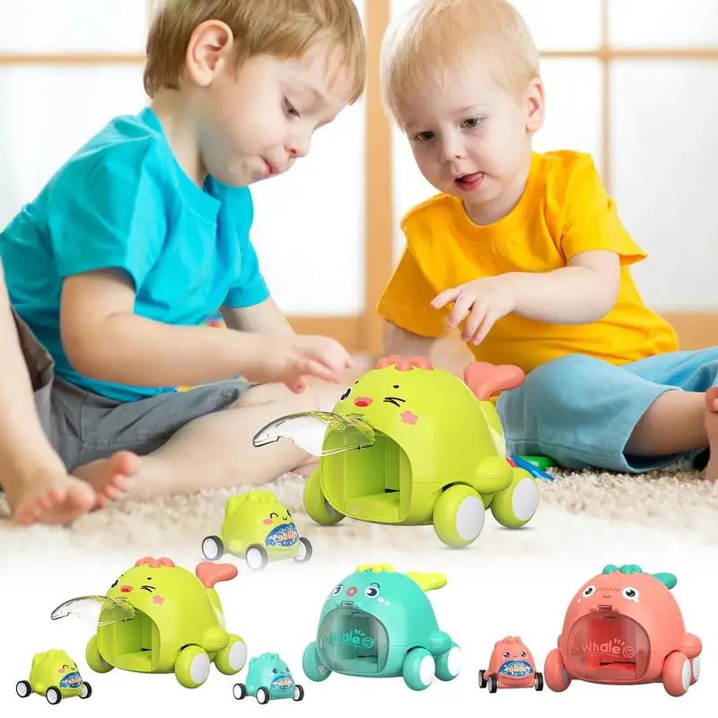 

Racing Cars Model Toy Whale Ejection Cars Friction Powered Toy Multi-Functional Interactive Toddler Play for Boy Birthday Gifts