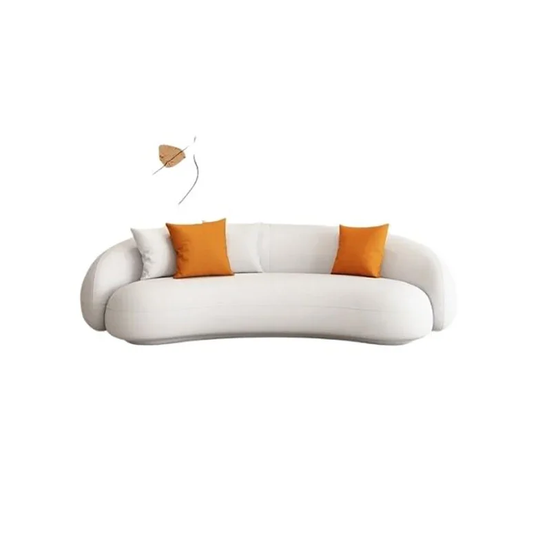 

Роскошный диван с мягкой обивкой, современный белый скандинавский пол, диваны для гостиной, изогнутые дома, тканевая мебель для дома, внутреннее украшение