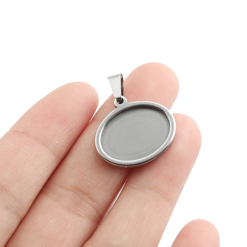 5pcs/lot Stainless Steel Oval Charms Setting Base Blanks Bezel Cameo Cabochon Trays for DIY Necklace Jewelry Making Accessories
5pcs/lot Stainless Steel Oval Charms Setting Base Blanks Bezel Cameo Cabochon Trays for DIY Necklace Jewelry Making Accessories