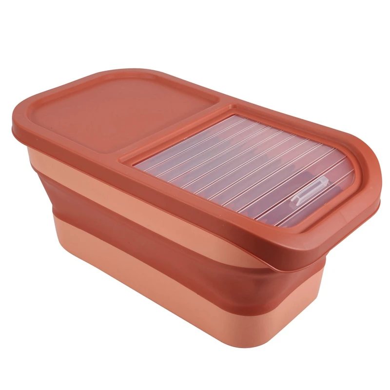 Складное ведро для риса, Кухонный Контейнер большой емкости с защитой от насекомых, для хранения зерен, злаков, Органайзер
Складное ведро для риса, Кухонный Контейнер большой емкости с защитой от насекомых, для хранения зерен, злаков, Органайзер