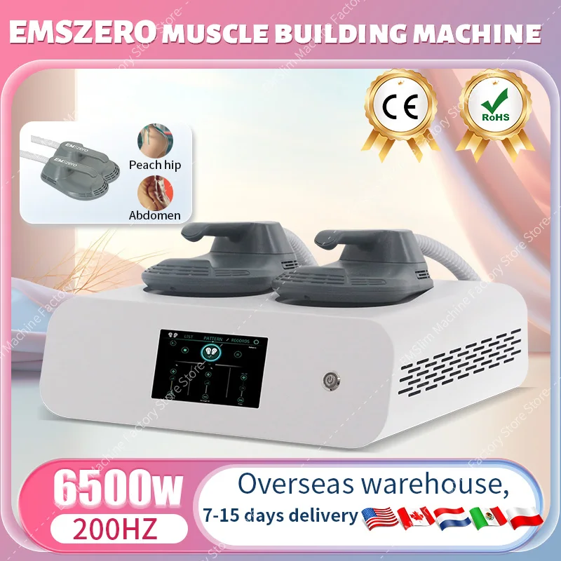 

6500W Emszero Body Muscles Stimulator 200Hz EM Upgrade Portable DLS-EMSlim Hi-emt Body Sculpt