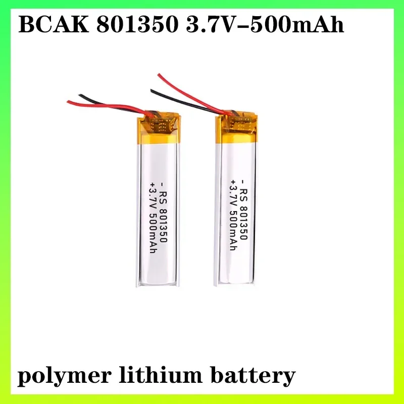 Quality BCAK 801350 3.7V Lithium Polymer Lithium Battery 500mAh - Smart Bracelet Pedometer Fingertip Gyroscope Bluetooth
Quality BCAK 801350 3.7V Lithium Polymer Lithium Battery 500mAh - Smart Bracelet Pedometer Fingertip Gyroscope Bluetooth