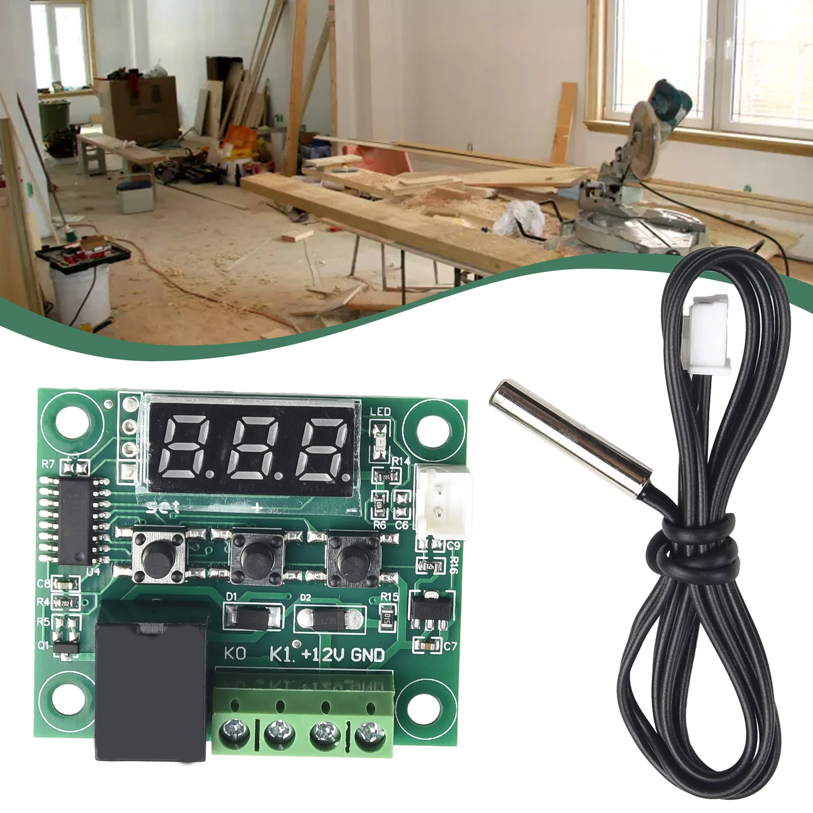 Digital Thermostat Temperature Waterproof Sensor 20A Relay 48.5 X 40mm Attract Current ≤ 65mA Digital Thermostat
Digital Thermostat Temperature Waterproof Sensor 20A Relay 48.5 X 40mm Attract Current ≤ 65mA Digital Thermostat