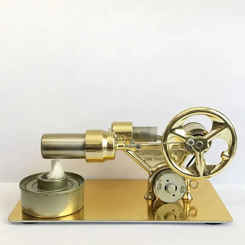 Mini Hot Air Stirling Engine Motor Model Stream Power Physics