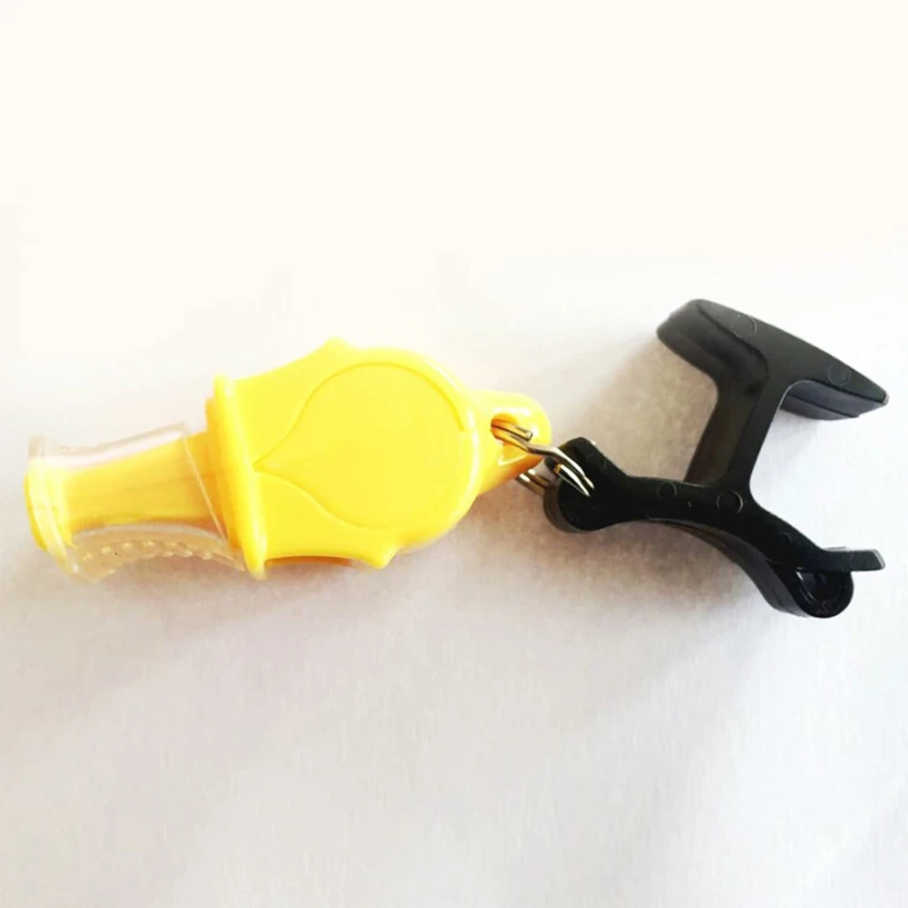 

High Quality Finger Clip Dolphin Whistle Frosted Feel Outdoor Sports Plastic Referee Whistle 5*4*1cm Black Durable
