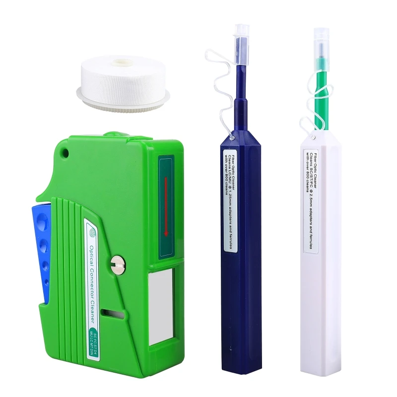 Y1UB Fiber Cleaning Box Cleaner Cassette Fiber Wiping Tool Pen Optic Fiber Cleaner Tool Set for SC/ST/for FC/D4/MU/LC/MT/DIN
Y1UB Fiber Cleaning Box Cleaner Cassette Fiber Wiping Tool Pen Optic Fiber Cleaner Tool Set for SC/ST/for FC/D4/MU/LC/MT/DIN