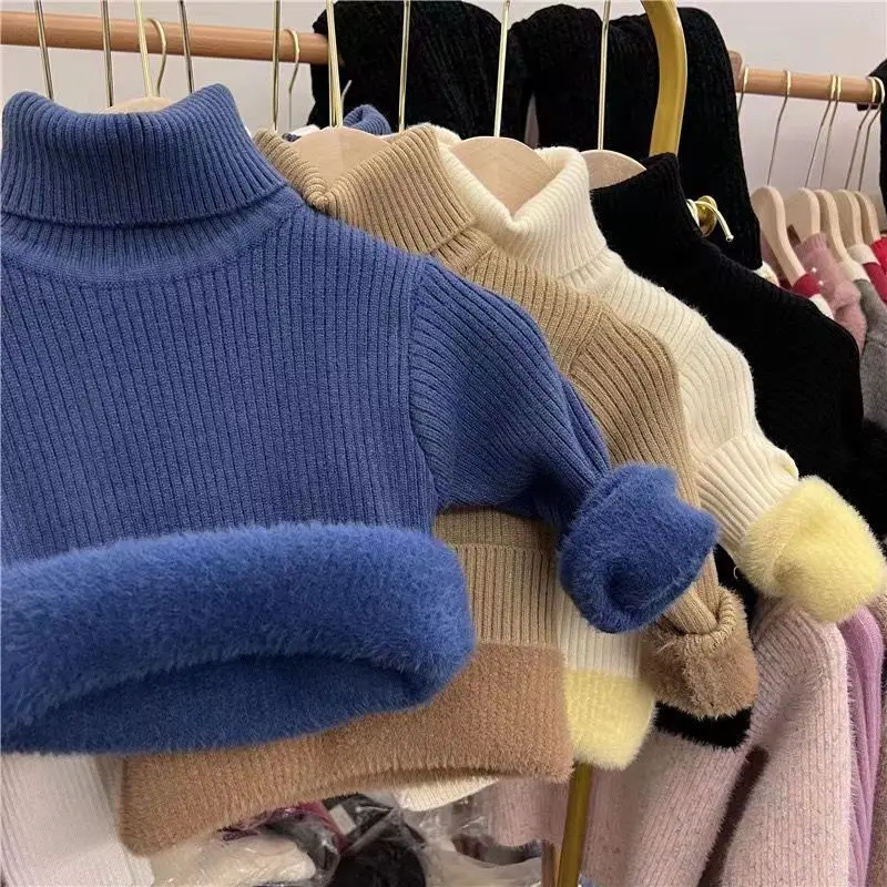 Soft Children's High Neck Knitted Sweater 2023 New Bottoming Shirt Boys Girls Solid Color Thickened Knitted Sweater Sweaters
Soft Children's High Neck Knitted Sweater 2023 New Bottoming Shirt Boys Girls Solid Color Thickened Knitted Sweater Sweaters