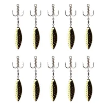 10pcs Bait Spring Dough Treble Hooks With Spinner Spoon For Lure Fishing Tackle Fishhooks Iscas Pesca Рыбалка Hot Sale
10pcs Bait Spring Dough Treble Hooks With Spinner Spoon For Lure Fishing Tackle Fishhooks Iscas Pesca Рыбалка Hot Sale
