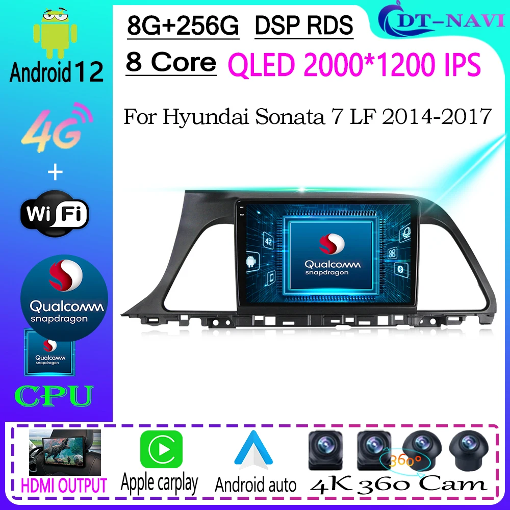 Android Auto Radio For Hyundai Sonata 7 LF 9 2014-2017 Stereo Car Multimedia Player Carplay GPS Navigation System BT NO 2 DIN
Android Auto Radio For Hyundai Sonata 7 LF 9 2014-2017 Stereo Car Multimedia Player Carplay GPS Navigation System BT NO 2 DIN
