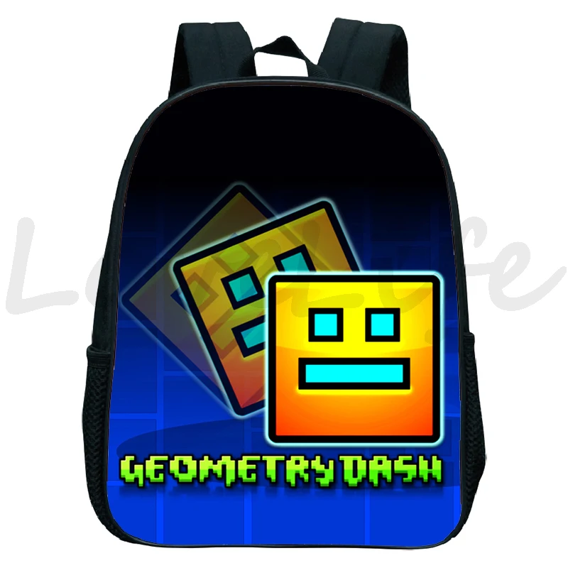 

Geometry Dash Backpack Kindergarten Bag Boys Girls Bookbag Children Cartoon Game Angry Geometry Dash School Bags Kids Rucksack