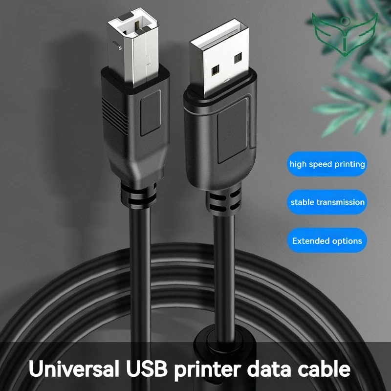 USB Square Port Data Cable 1.5M 3M 5M 10M for Printers,Fax Machines,Scanners Hd 1:1 Data Cable Connect Cable to Computer Printer
USB Square Port Data Cable 1.5M 3M 5M 10M for Printers,Fax Machines,Scanners Hd 1:1 Data Cable Connect Cable to Computer Printer