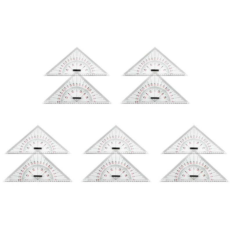 

10X Chart Drawing Triangle Ruler For Ship Drawing 300Mm Large-Scale Triangle Ruler