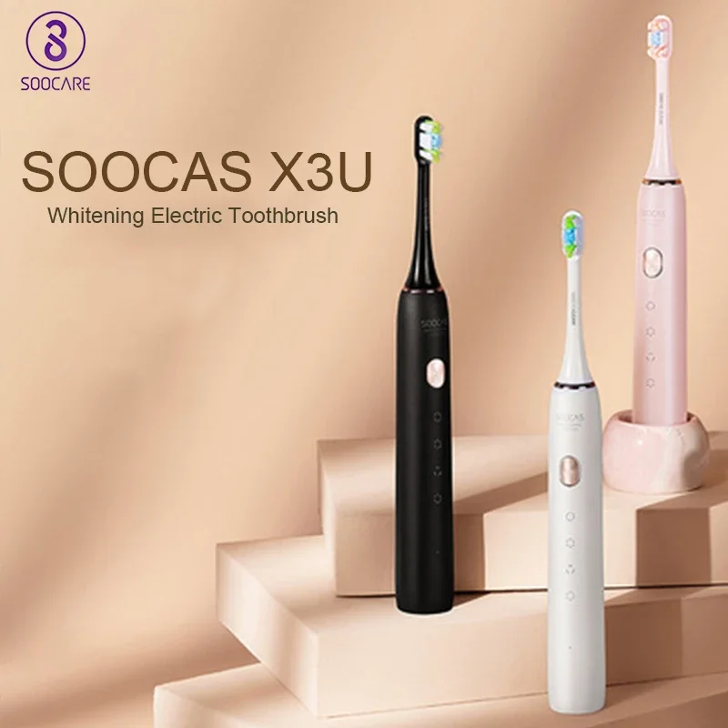 

SOOCAS X3U Smart Ultrasonic Sonic Electric Toothbrush IPX7 Waterproof Ultrasonic Automatic Tooth Brush USB Fast Rechargeable